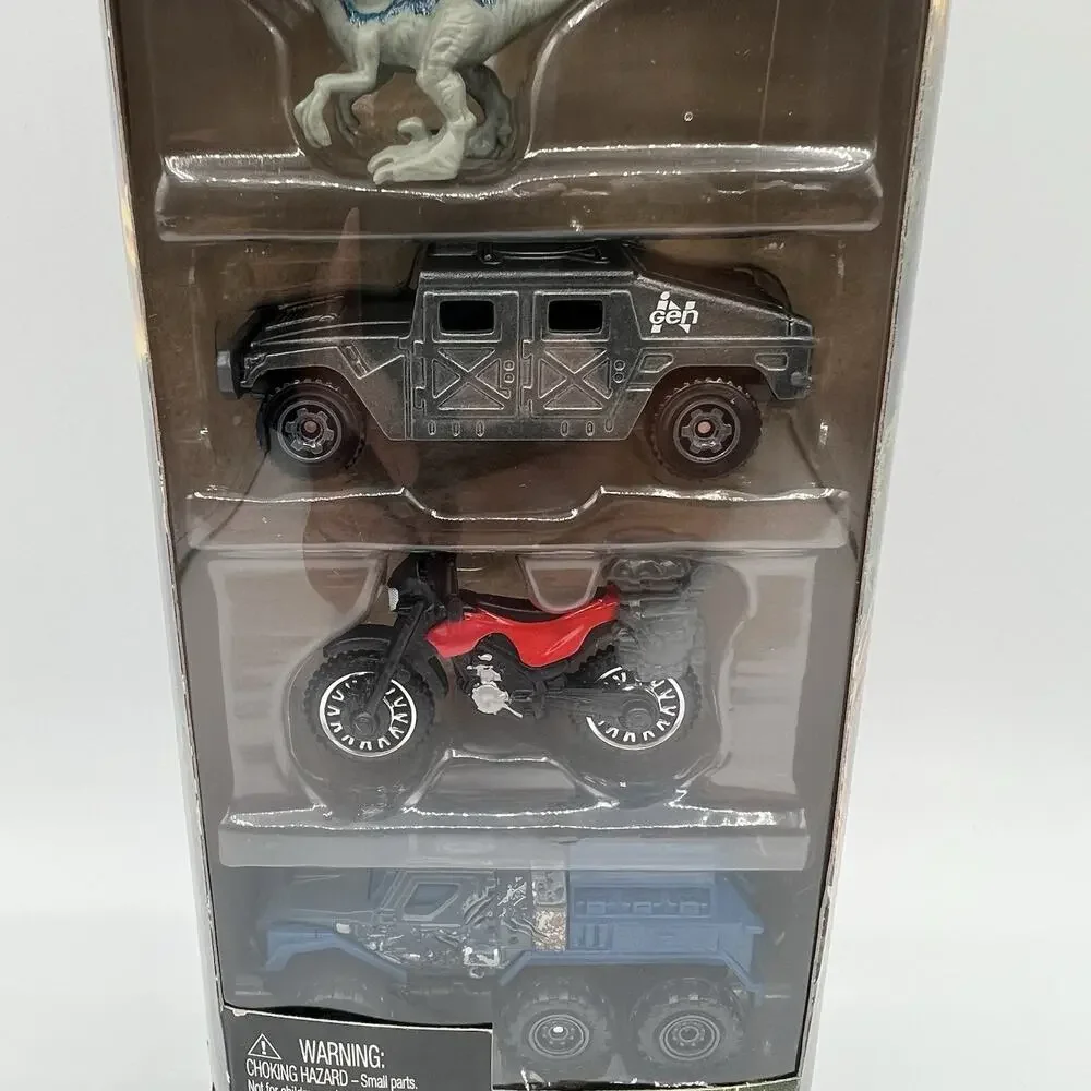 Matchbox Jurassic World Rebirth 5-Pack Diecast Cars Velociraptor JGL60 NIB New